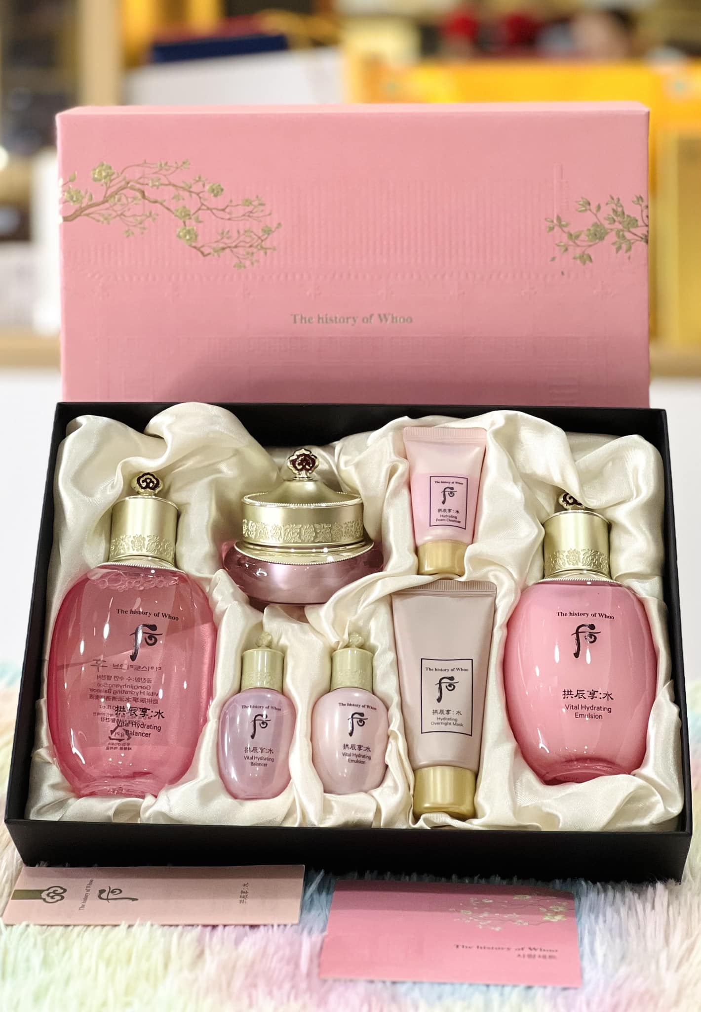 Set Dưỡng Whoo Hồng Hydrating Dưỡng Ẩm Giúp Da Căng Bóng Sáng Mịn Tự Nhiên 1