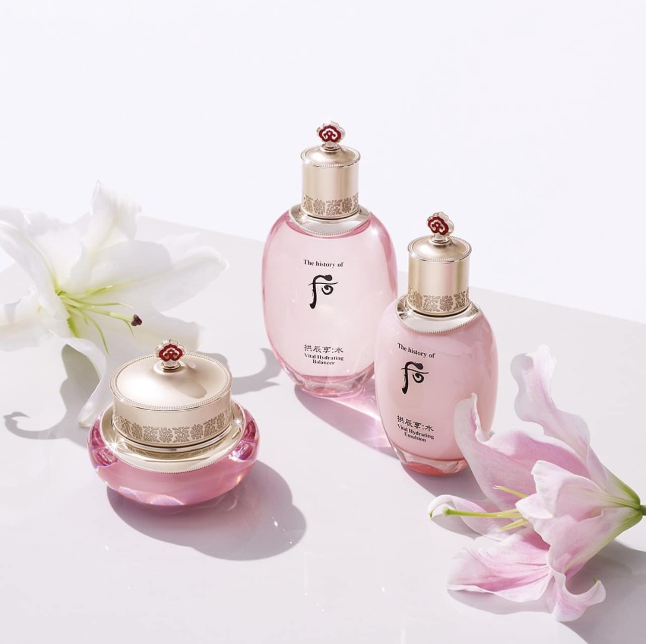 Set Dưỡng Whoo Hồng Hydrating Dưỡng Ẩm Giúp Da Căng Bóng Sáng Mịn Tự Nhiên 2