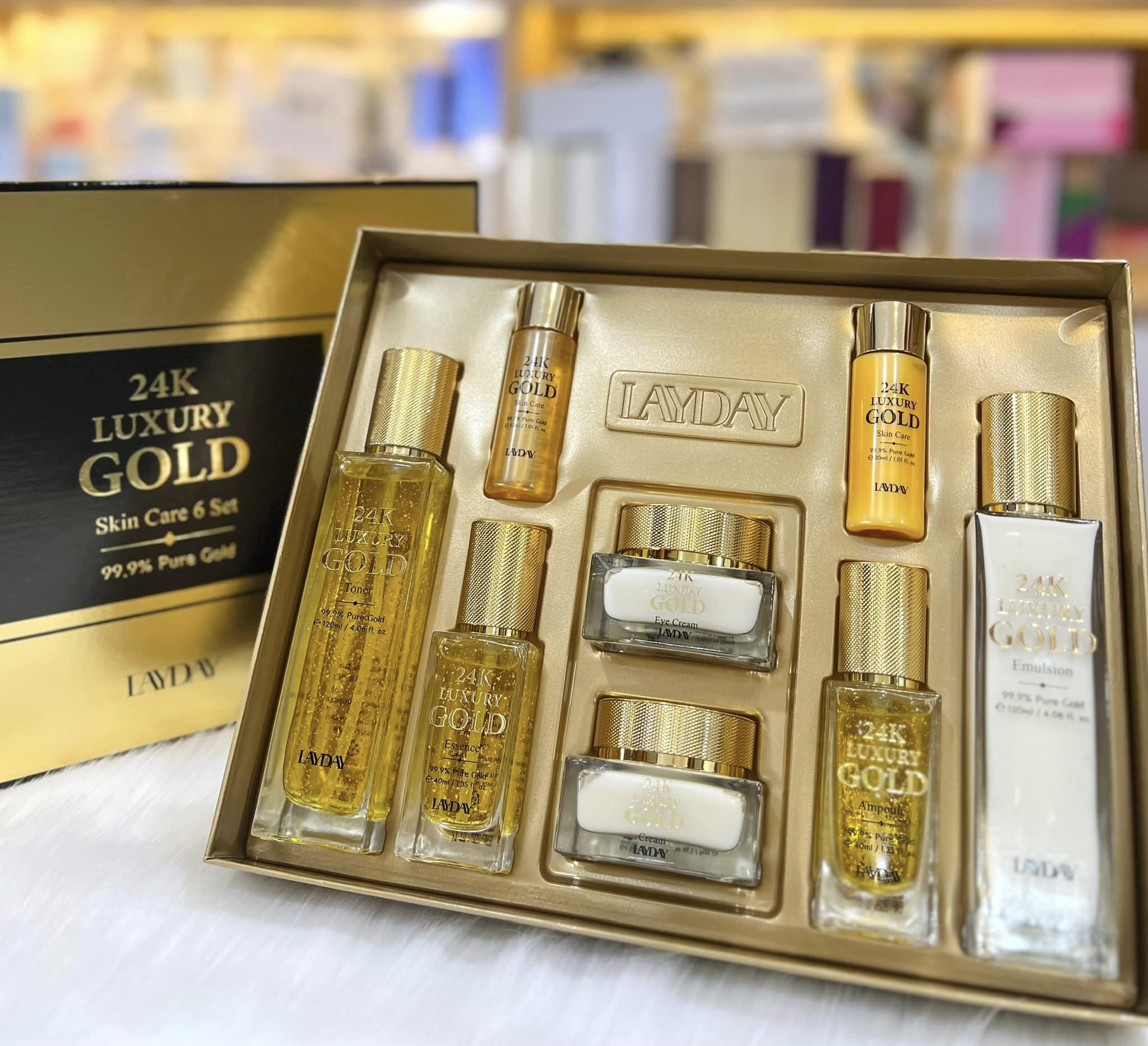 Bộ Dưỡng Da Chiết Xuất 999 Vàng 24K Anjo Layday Gold 24k 1