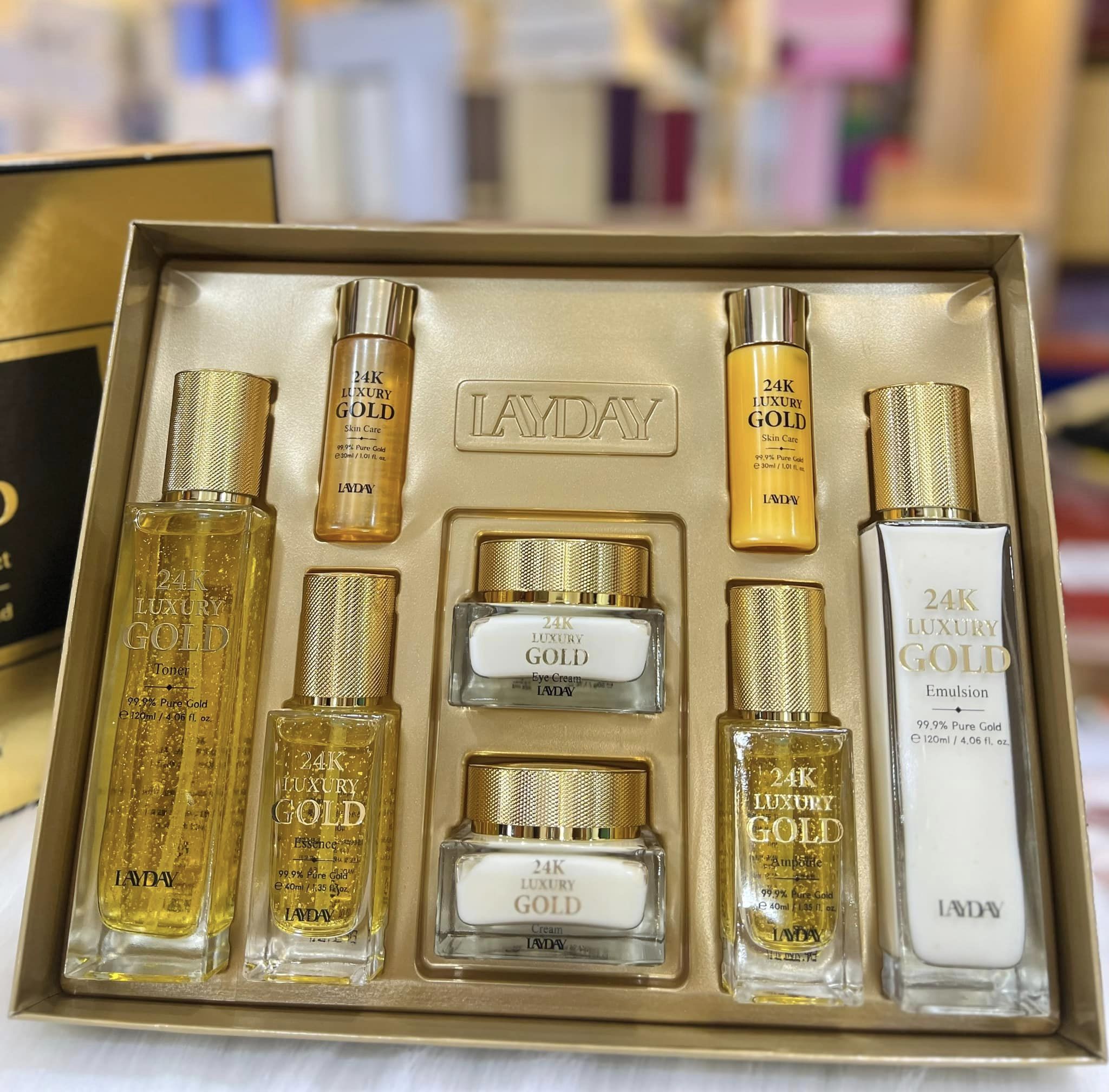 Bộ Dưỡng Da Chiết Xuất 999 Vàng 24K Anjo Layday Gold 24k 3