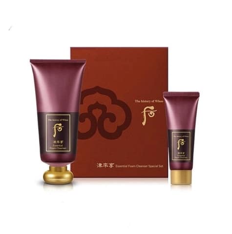 Bộ Sữa Rửa Mặt Dưỡng Ẩm Da Whoo Đỏ Whoo Jinyulhyang Essential Cleansing Foam 2
