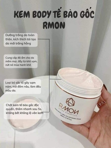 Kem Body Tế Bào Gốc RMON White Label Dia Whitening Cream 1