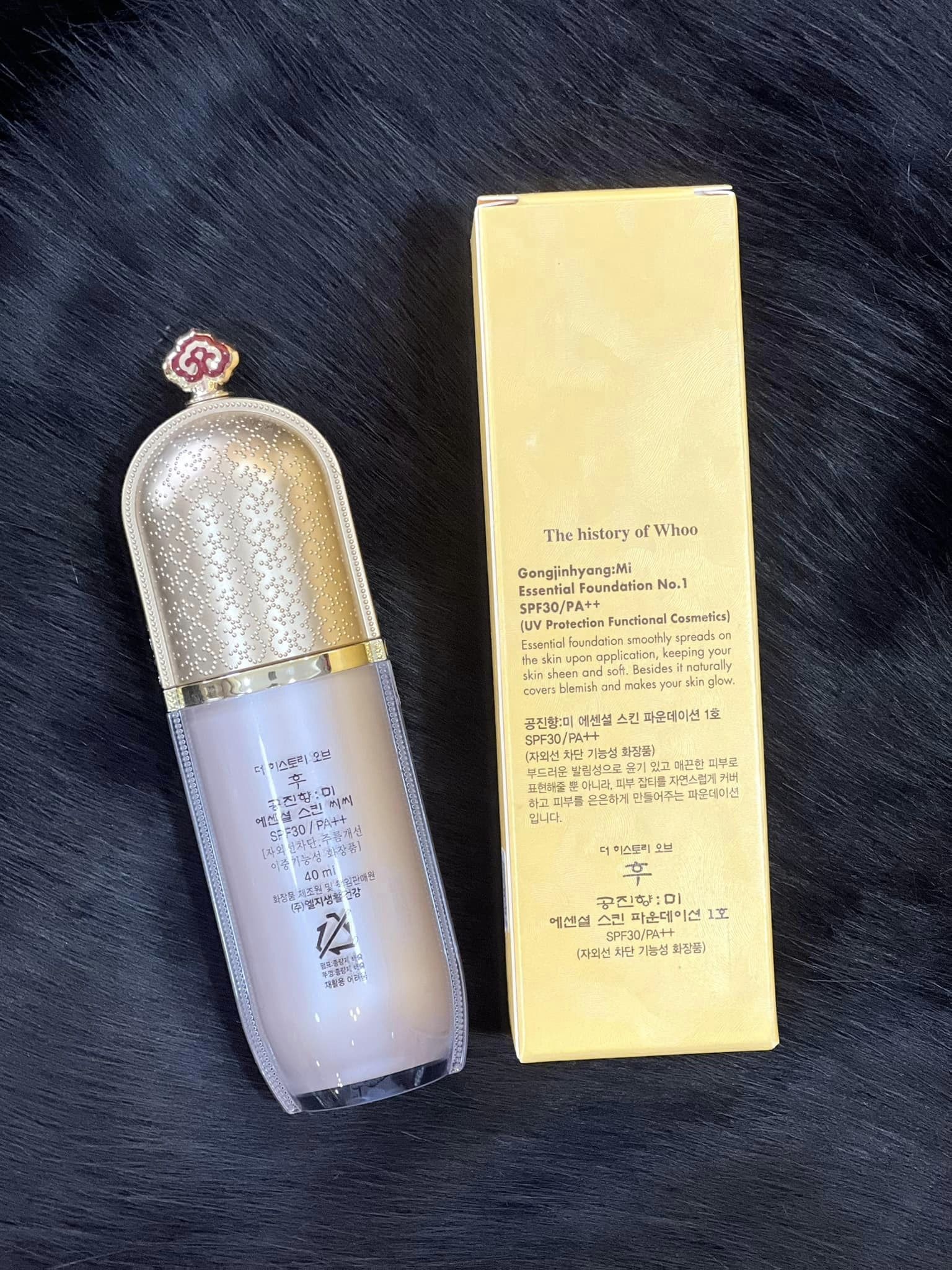 Kem CC Trang Điểm Whoo Gongjinhyang Mi Essential CC Cream SPF30PA 2
