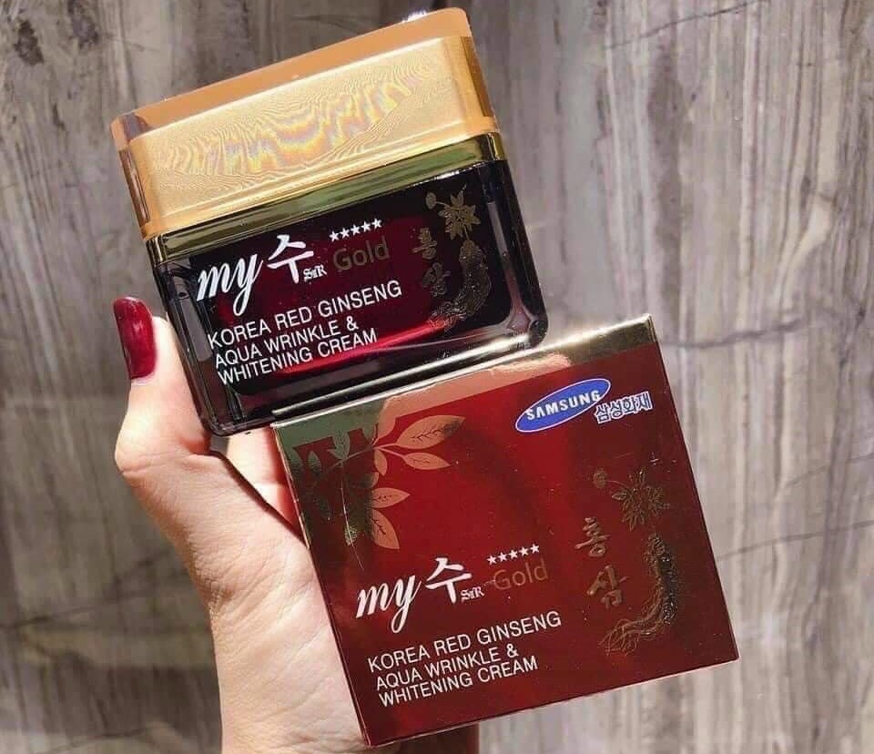 Kem Dưỡng Ẩm Trắng Da Hồng Sâm My Gold Hàn Quốc 1