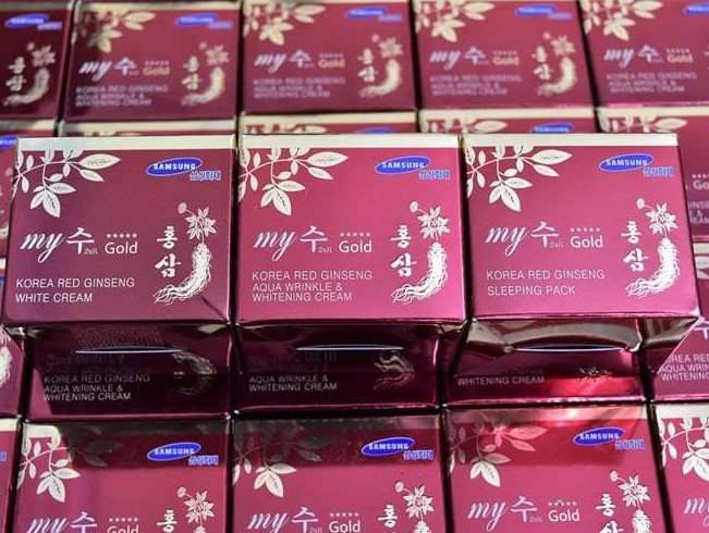 Kem Dưỡng Ẩm Trắng Da Hồng Sâm My Gold Hàn Quốc 4