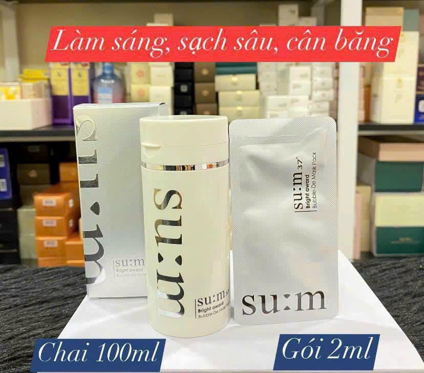Mặt Nạ Sủi Bọt Thải Độc Sum37 Bright Award Bubble De Mask 3