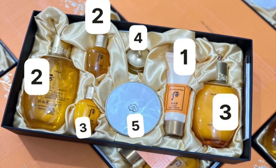 SET DƯỠNG WHOO VÀNG TẶNG PHẤN NƯỚC CAO CẤP MẪU MỚI 3