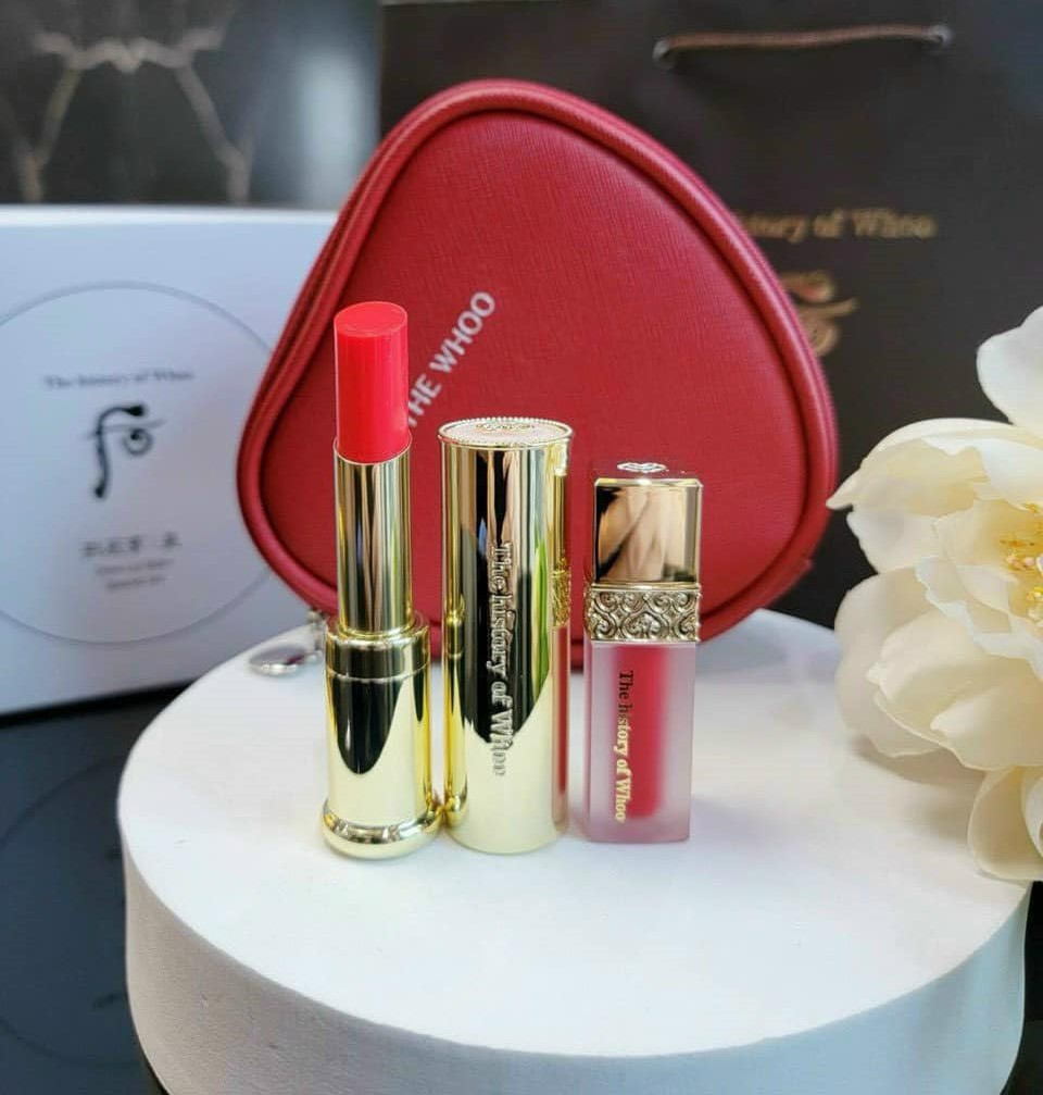 SET SON DƯỠNG WHOO GONGJINHYANG MI GLOW LIP BALM ITEM QUYỀN NĂNG CHO LÀN MÔI HOÀN MỸ 1