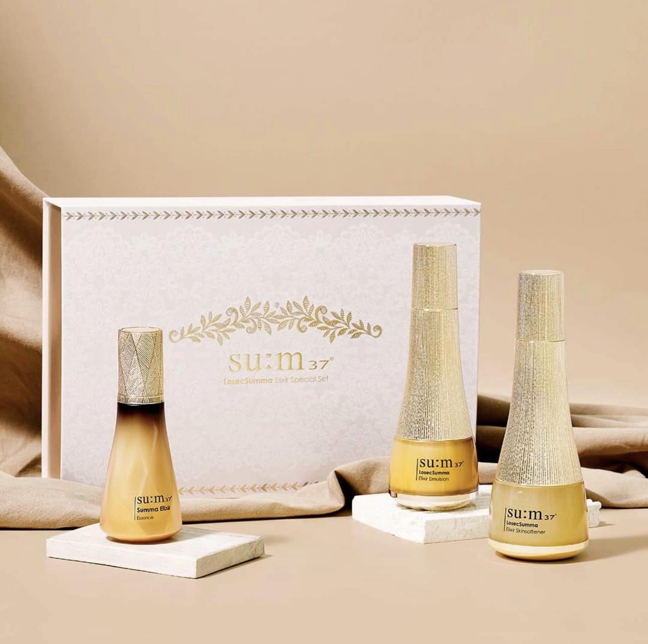 Set Dưỡng Tái Sinh Da Cao Cấp Sum Vàng Sum37 LosecSumma Elixir Special Set 2