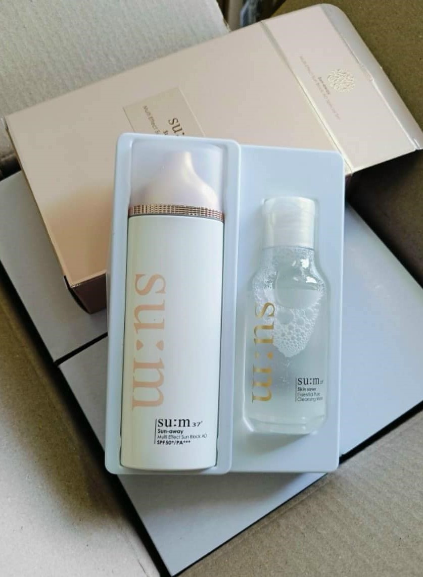 Set Kem Chống Nắng Sum37 Sun Away Multi Effect Sun Block AD 1