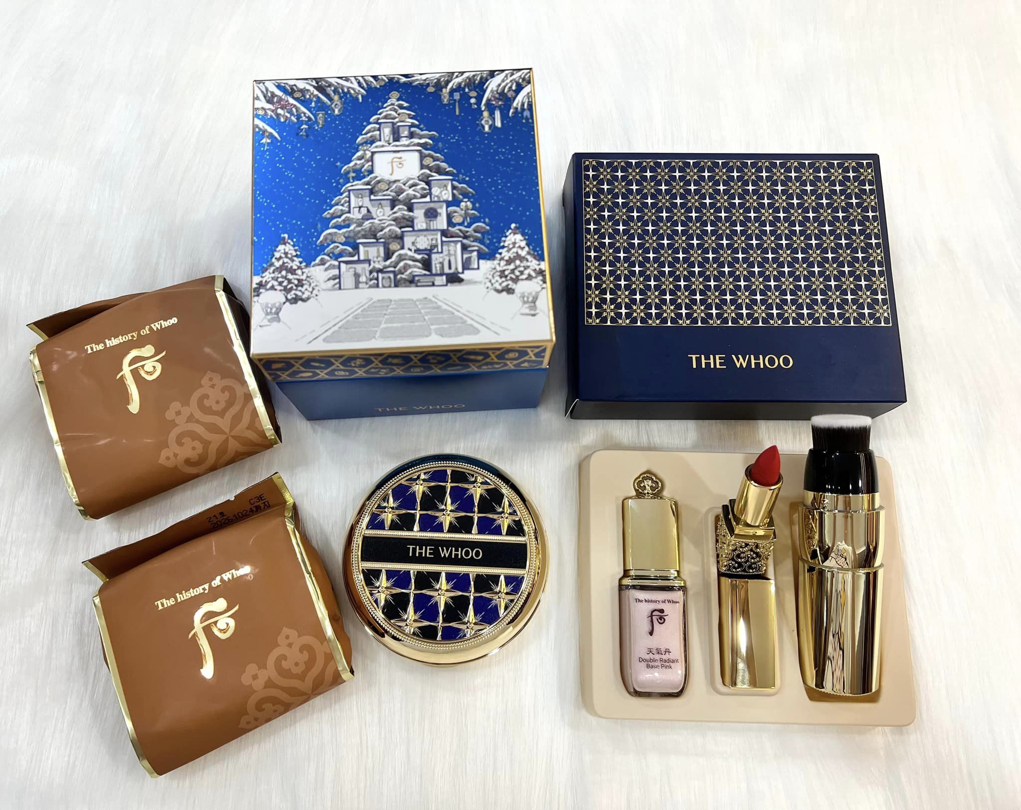 Set Phấn nước Whoo tái sinh da Radiant Essence Cushion SPF50PA 1
