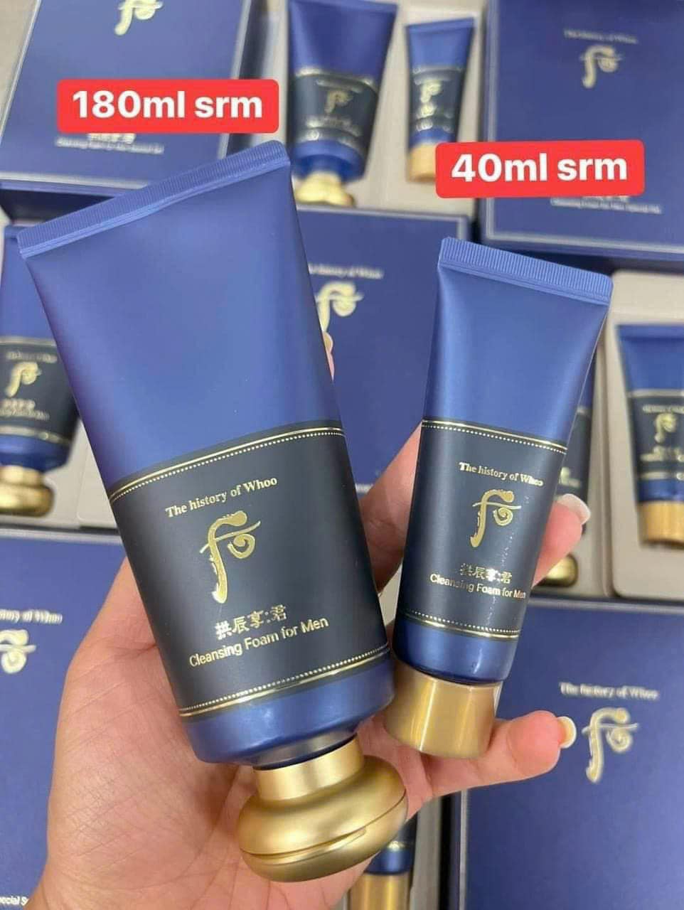 Set Sữa Rửa Mặt Whoo Đông Y Dành Cho Nam Whoo Foam Cleansing For Men Special Set 2