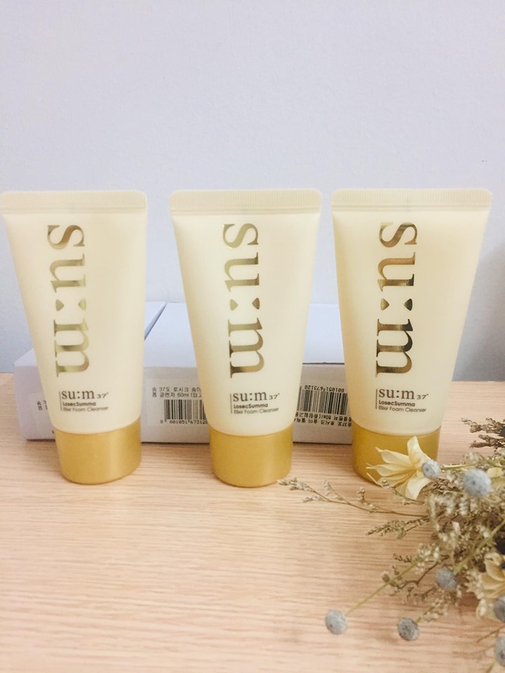 Sữa Rửa Mặt Tinh Chất Vàng Sum37 LosecSumma Elixir Foam Cleanser Mini 60ml 2