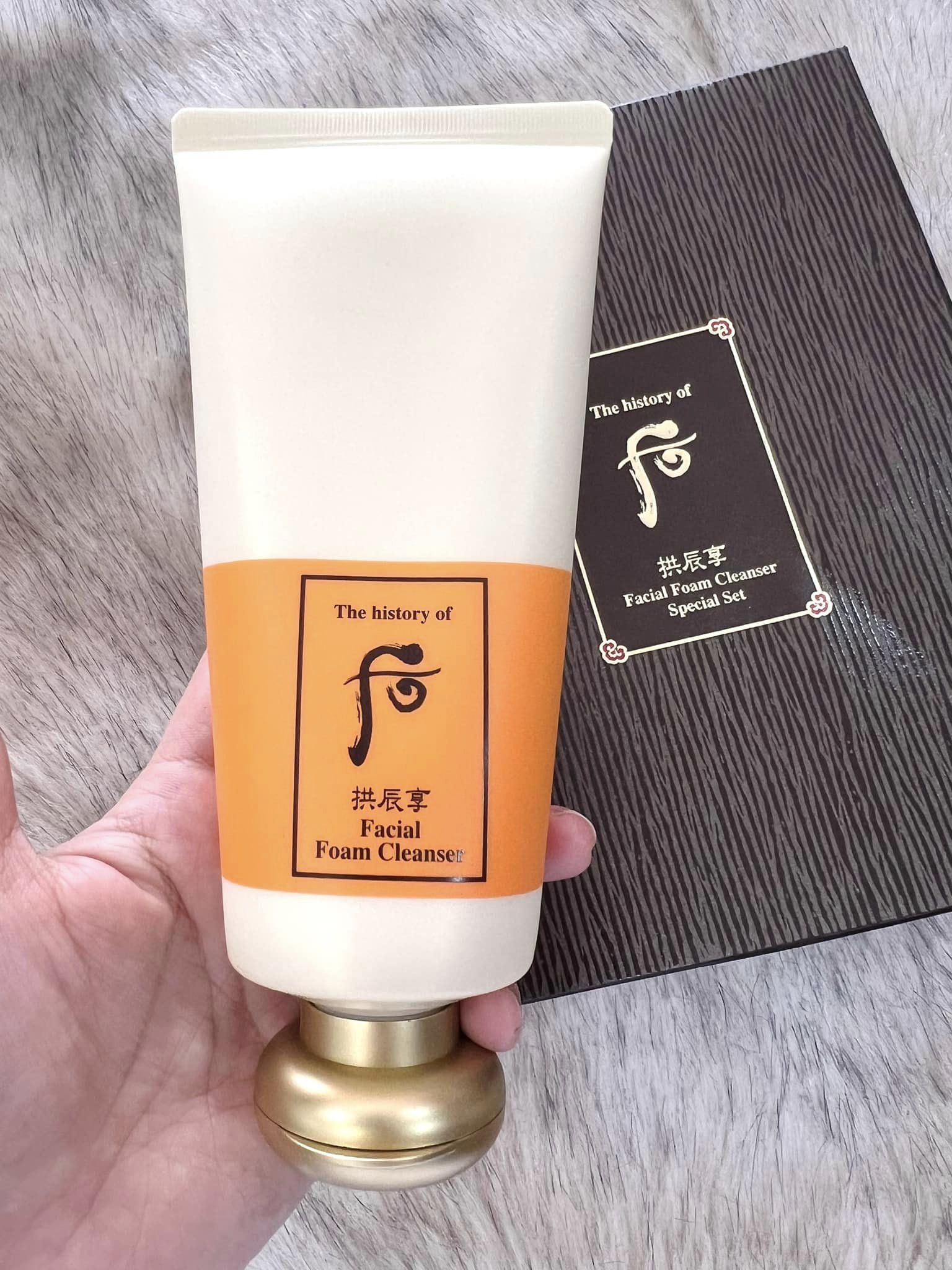Sữa Rửa Mặt Whoo Vàng Chống Lão Hóa Whoo Facial Foam Cleanser 1