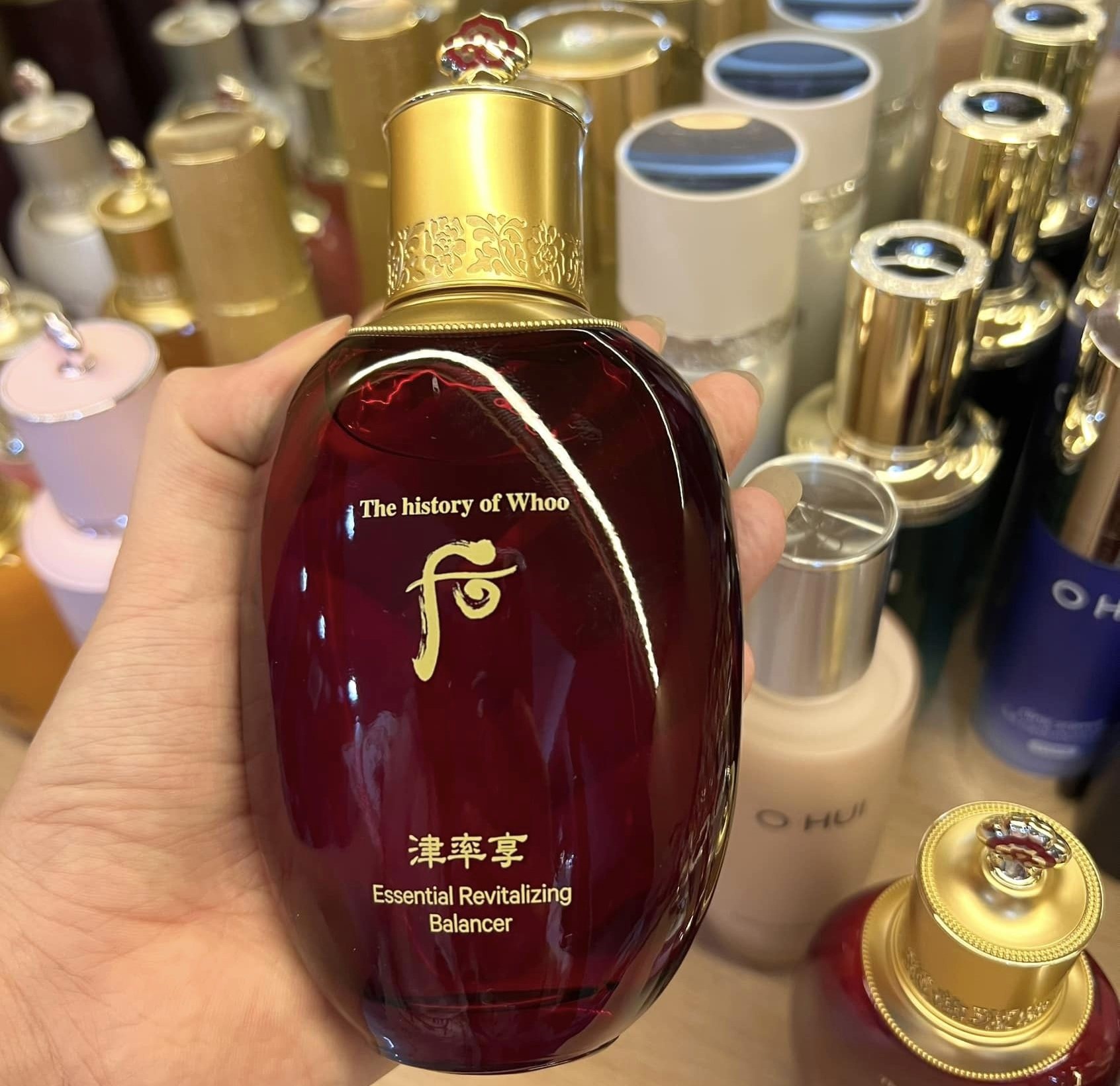 Tách Set Nước Hoa Hồng Whoo Đỏ Bổ Sung Tân Dịch Chống Lão Hóa Da Whoo Jinyulhyang Essential Revitalizing Balancer 1