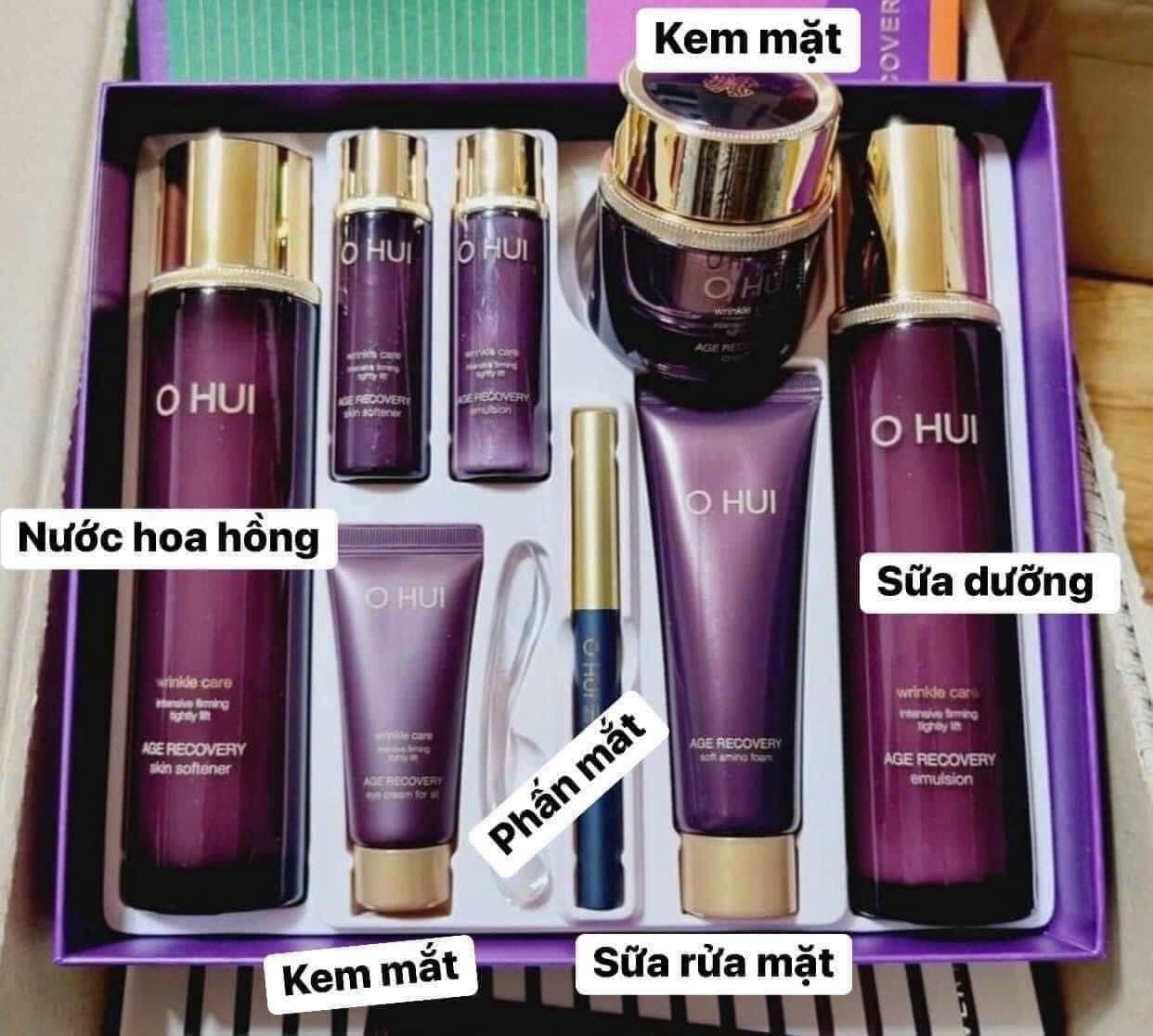 SET OHUI TÍM CHỐNG NHĂN CHỐNG LÃO HÓA DA OHUI AGE RECOVERY 2