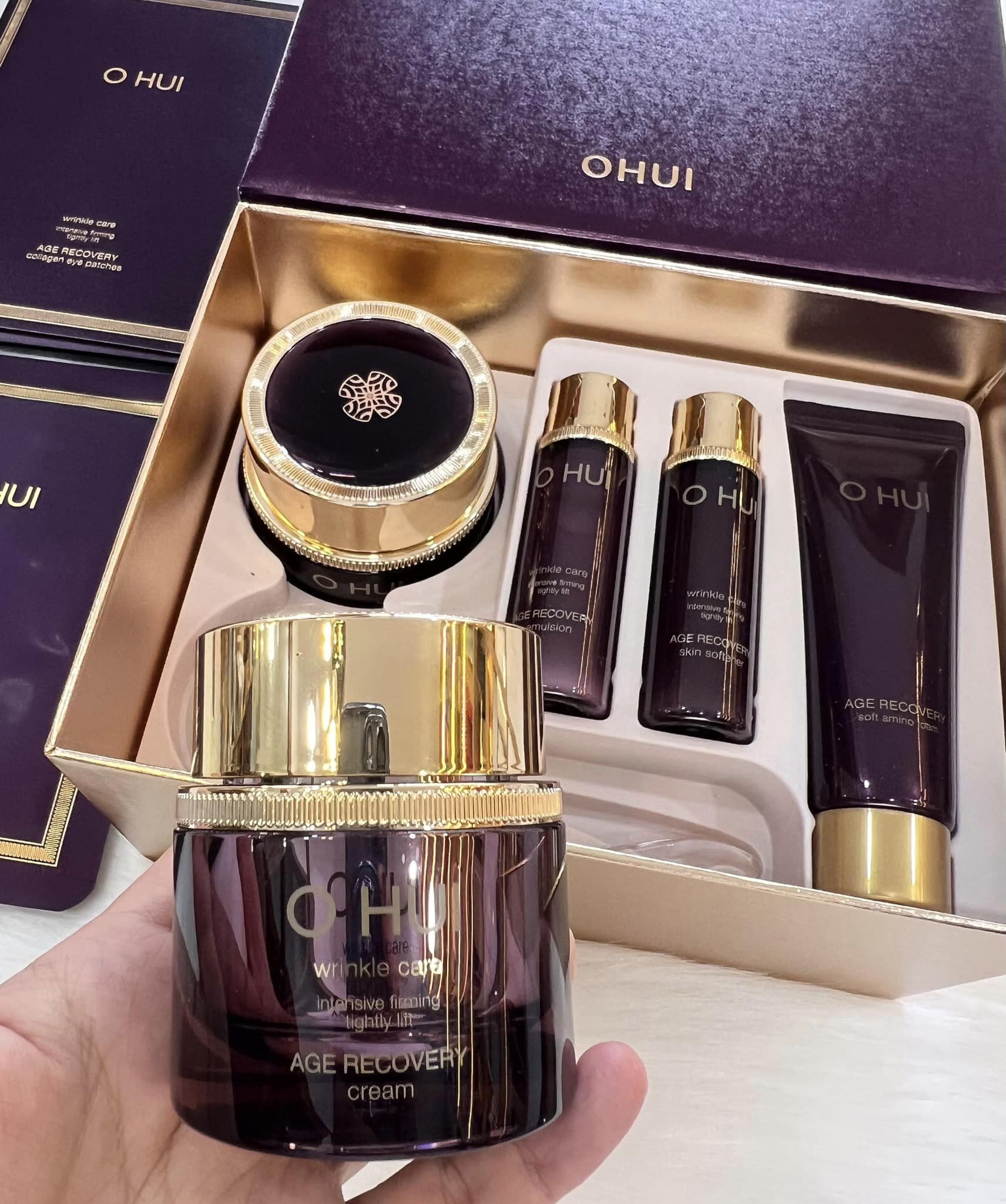 Set Kem Ohui Tím Chống Lão Hóa Ohui Age Recovery Cream Set 3