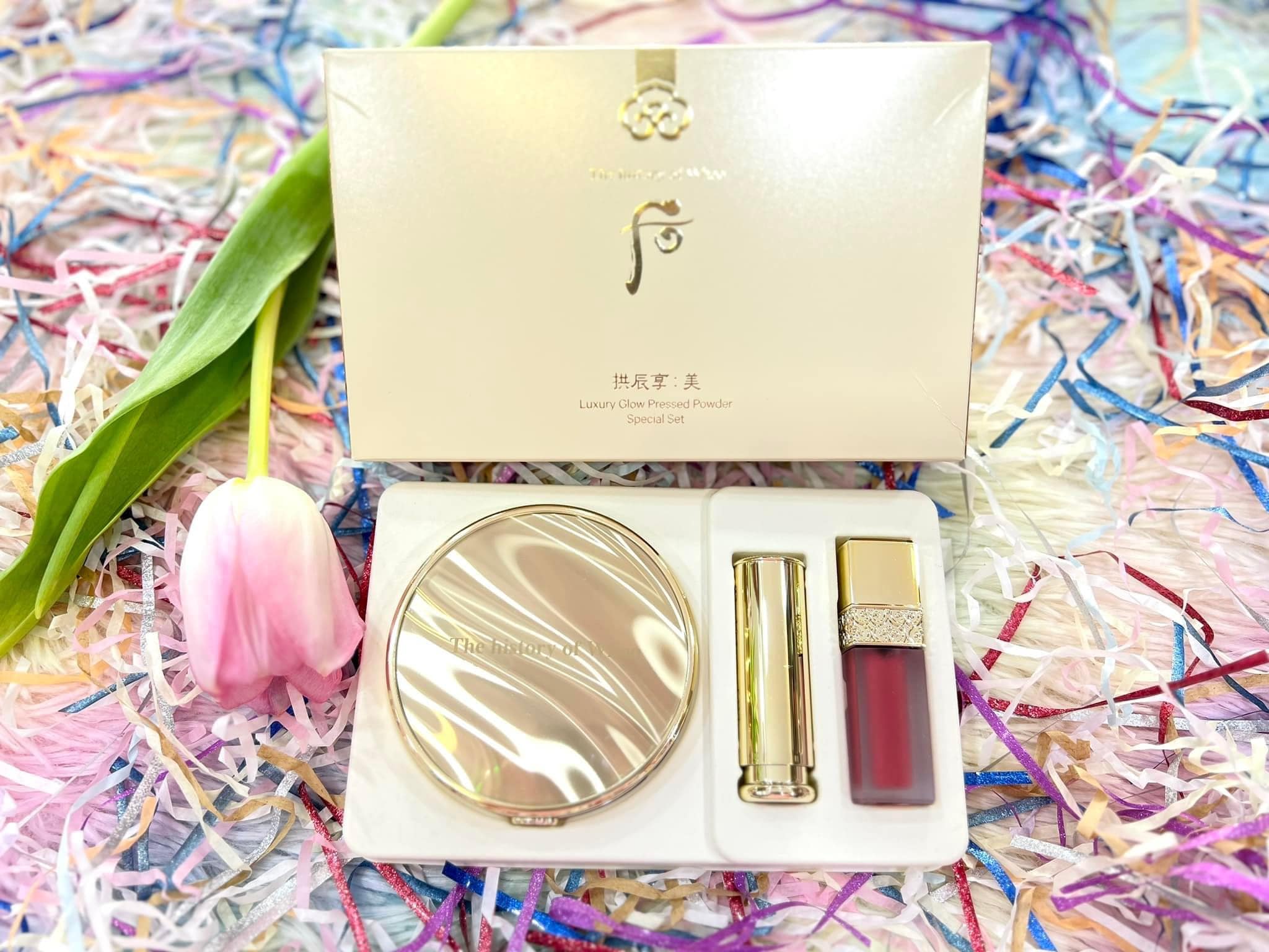 Set Phấn Phủ Whoo Gongjinhyang Mi Luxury Glow Pressed Powder Special Set 1