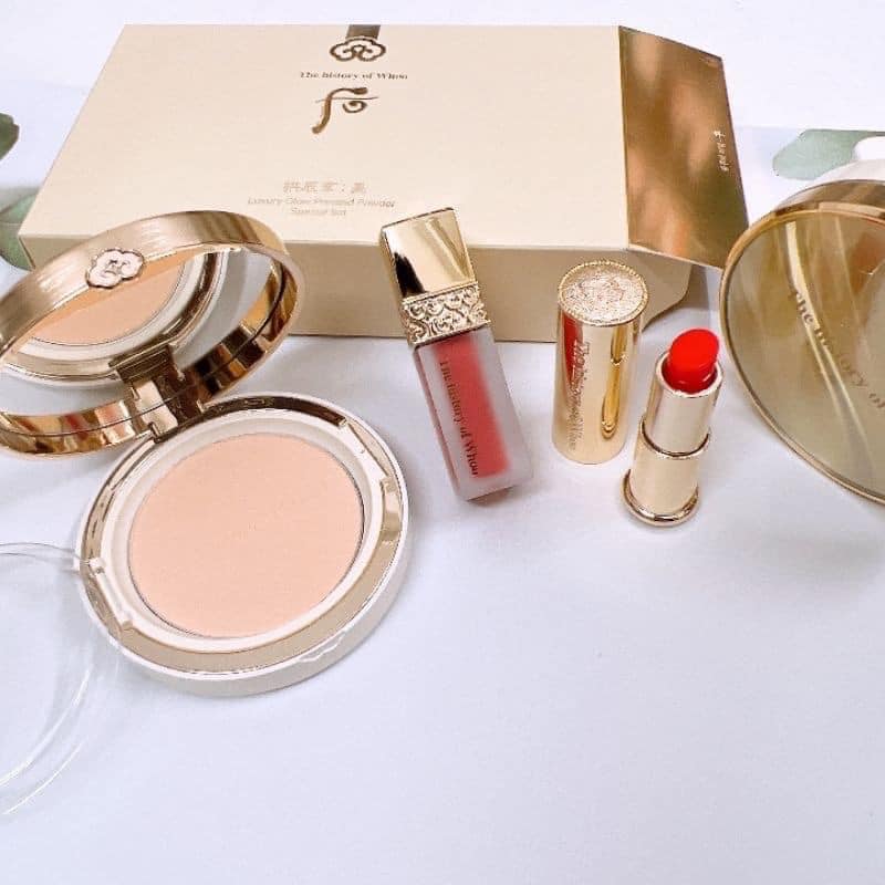 Set Phấn Phủ Whoo Gongjinhyang Mi Luxury Glow Pressed Powder Special Set 2