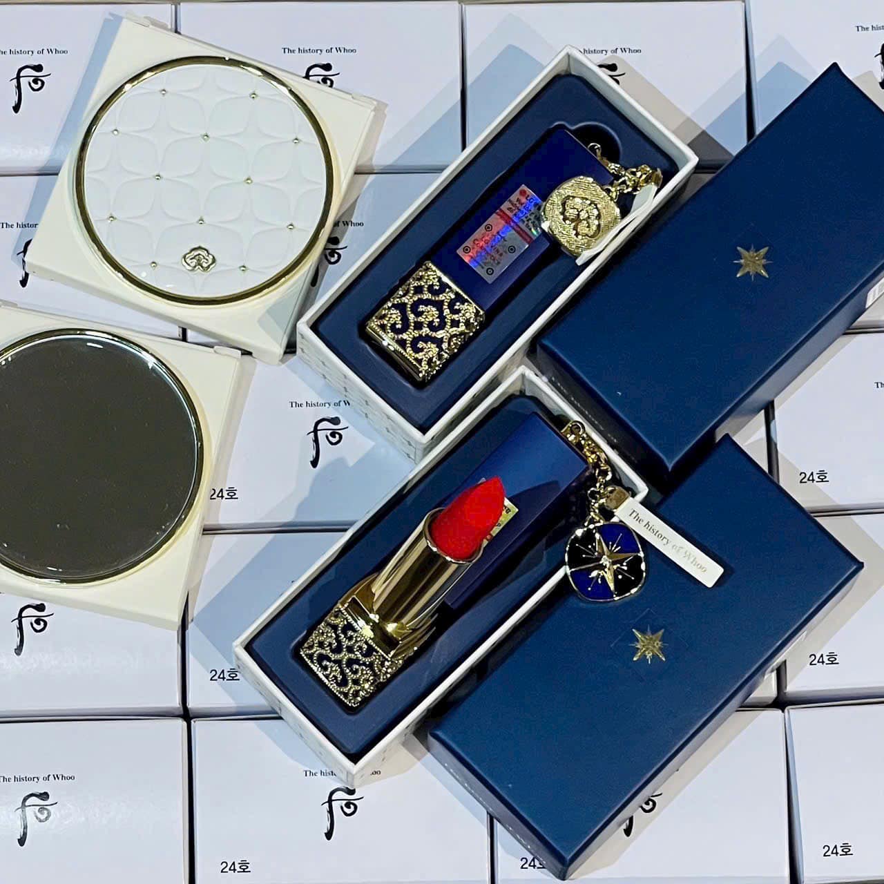 Set son nhung lì Whoo Gongjinhyang Gongjinhyang Mi Velvet Lip Rouge Phiên bản Holiday 1