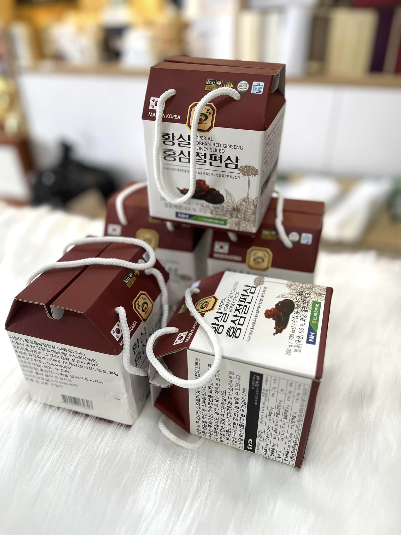 HỒNG SÂM THÁI LÁT TẨM MẬT ONG 6 NĂM TUỔI HÀN QUỐC 3