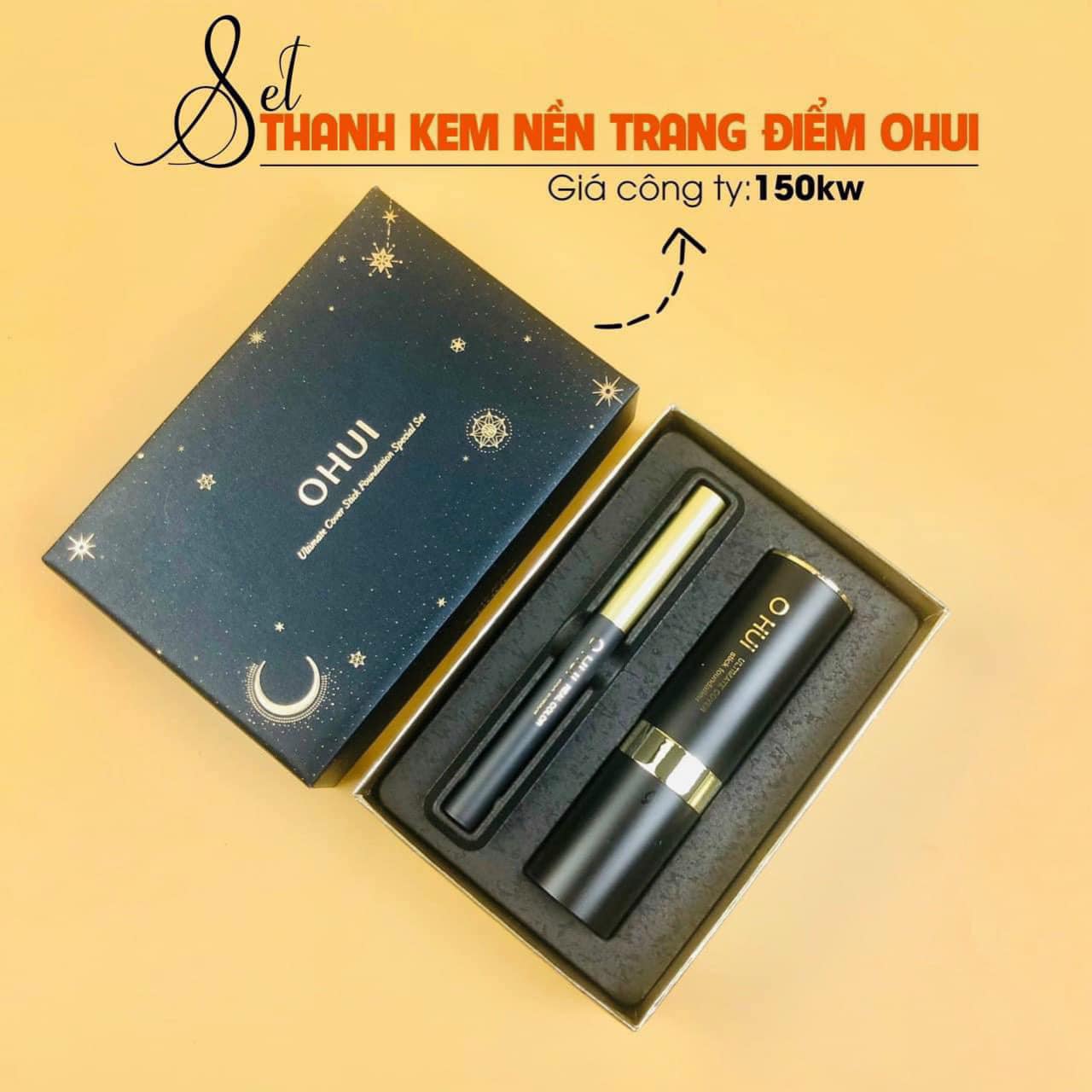 Set Kem Nền Dạng Thỏi O HUI Ultimate Cover Stick Foundation Special Set 2