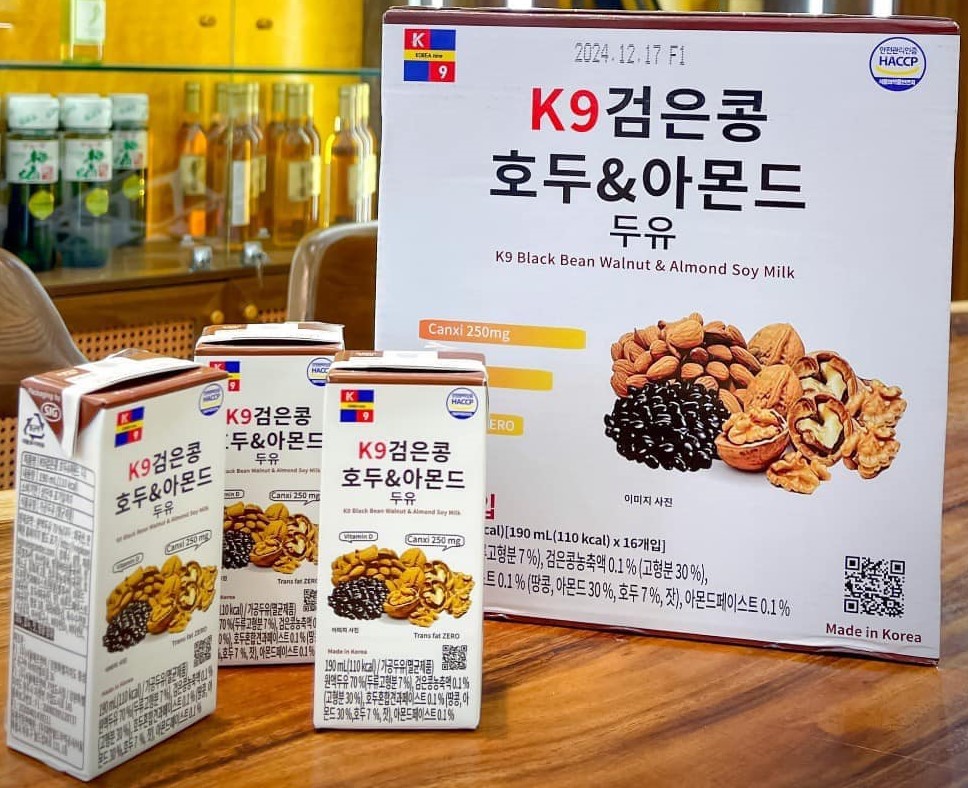 Sữa Hạt Óc Chó Hạnh Nhân Đậu Đen K9 Hàn Quốc Thương hiệu AREUM DEUL 1