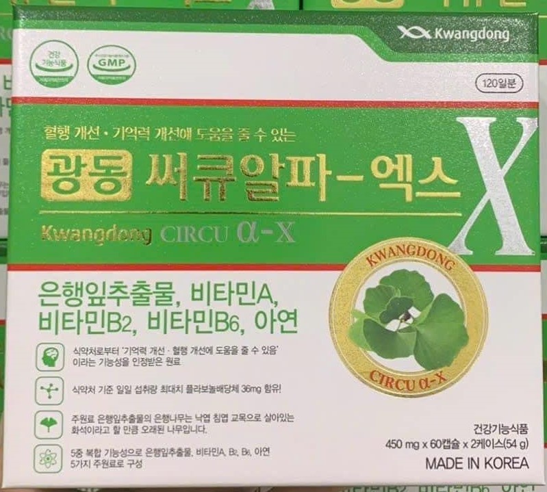 VIÊN UỐNG BỔ NÃO CỦA CTY DƯỢC KWANGDONG HÀN QUỐC DẠNG VIÊN NÉN 1