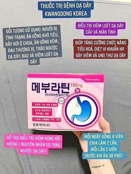 VIÊN UỐNG ĐIỀU TRỊ DẠ DÀY CỦA CTY DƯỢC KWANGDONG HÀN QUỐC 2
